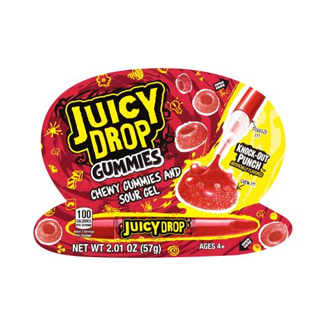 Juicy Drop Gummies Candy Sweet Gummies And Sour Gel Pen 201 Oz