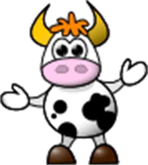 Jumping Cow Clip Art at Clker.com - vector clip art online, royalty