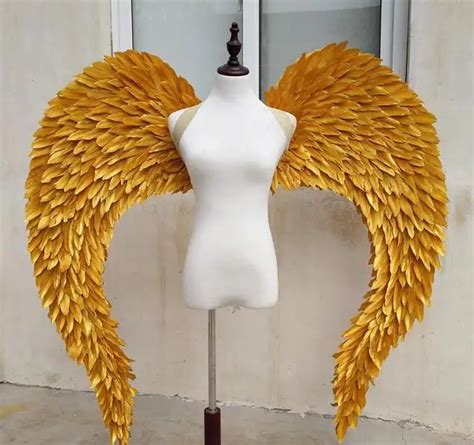 Ems Free Shipping Gold Angel Wings Fashion Wings Props Catwalk Show