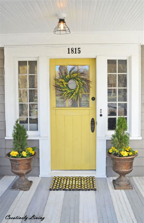 Yellow Front Door Ideas For A Vivid House Entrance