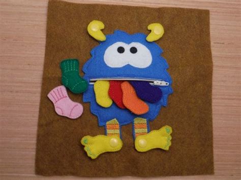 Cremallera Y Broches Monster Tranquila Por Busybookbuilders En Etsy Dyi