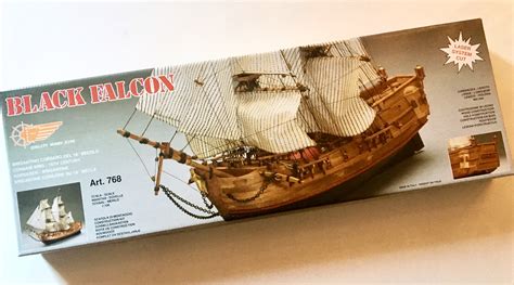 Mantua Models Black Falcon Pirate Ship 1100th Scale Model Ship Kit 768