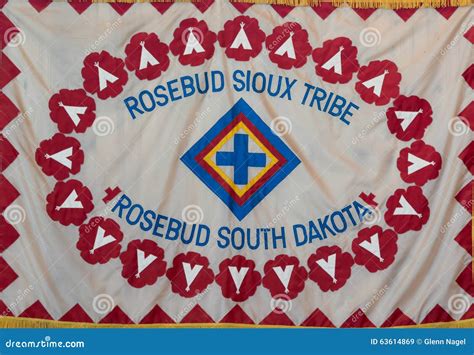 Rosebud Sioux Tribe Flag Editorial Stock Image Image Of Symbol 63614869