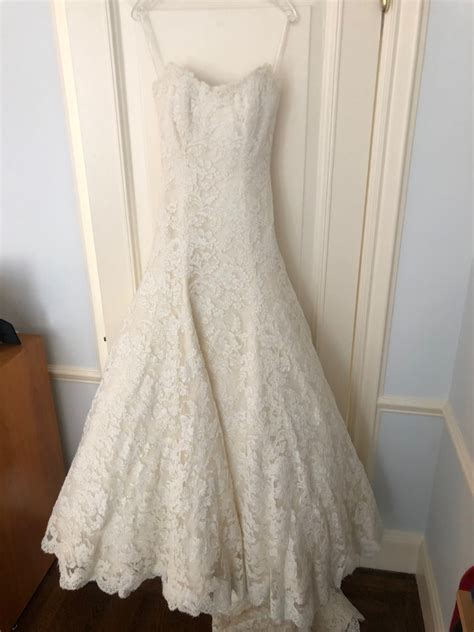 Vera Wang Jessica Simpson Dress Size 4 Used Wedding Dress Nearly