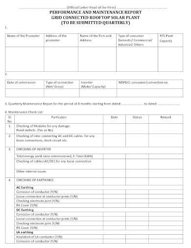 Maintenance reports can be prepared for other things as well, like a vehicle. Excel Maintenance Service Report Format / Equipment ...