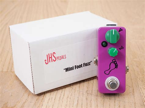 JHS Mini Foot Fuzz V1 Guitar Effects Pedal Silicon Reverb