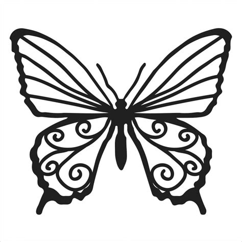 Monarch Butterfly Stencil Clipart Best
