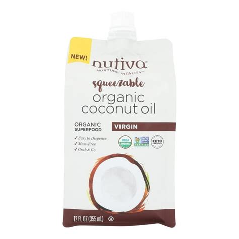 Nutiva Organic Unrefined Virgin Coconut Oil 12 Ounce