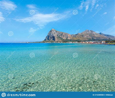 San Vito Lo Capo Beach Sicily Italy Stock Photo Image Of Holidays