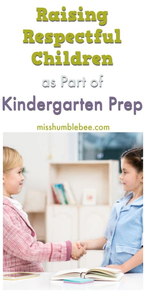 Raising Respectful Children As Part Of Kindergarten Prep