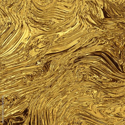 Liquid Chrome Gold Metallic Texture Stock Illustration Adobe Stock