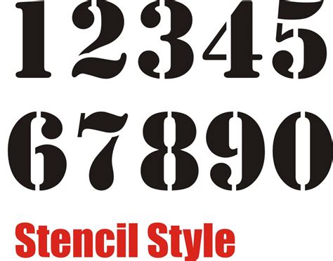7 Best Images Of Small Printable Stencil Numbers 1 10 Stencil