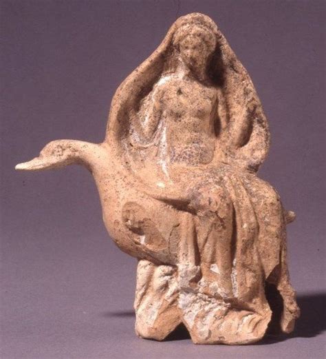 Aphrodite Seated On A Goose Terracotta Statuette Circa Rd Nd C Bc