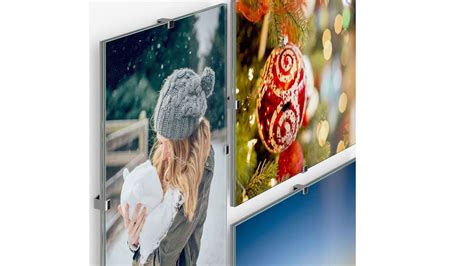 Glass Frameless Photo Frame With Clips Youtube