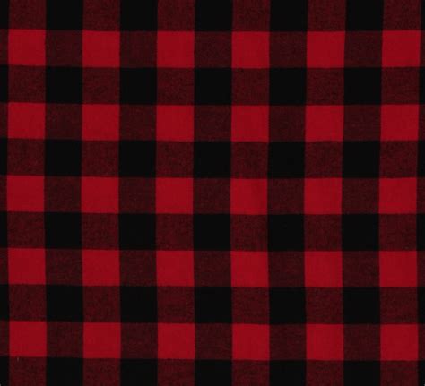 Red And Black Buffalo Plaid Nails Homespun Fabric Is The Same On Both