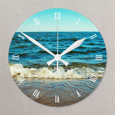 roman face   print large   acrylic clock