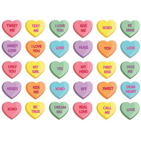 Valentines Heart Candy Clipart And Vector Set Instant Etsy