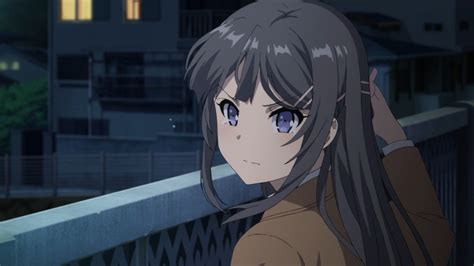 Anime Rascal Does Not Dream Of Bunny Girl Senpai Blue Eyes Grey Hair
