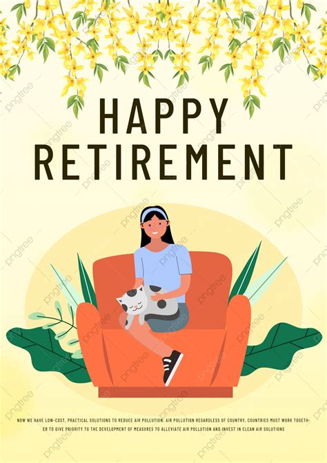 Happy Retirement Life Blessing Poster Template Download On Pngtree