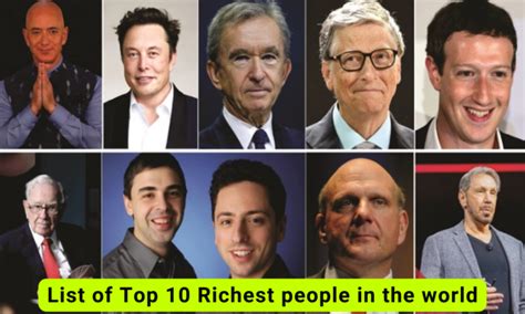List Of Top 10 Richest People In The World 2024 Billionaires List