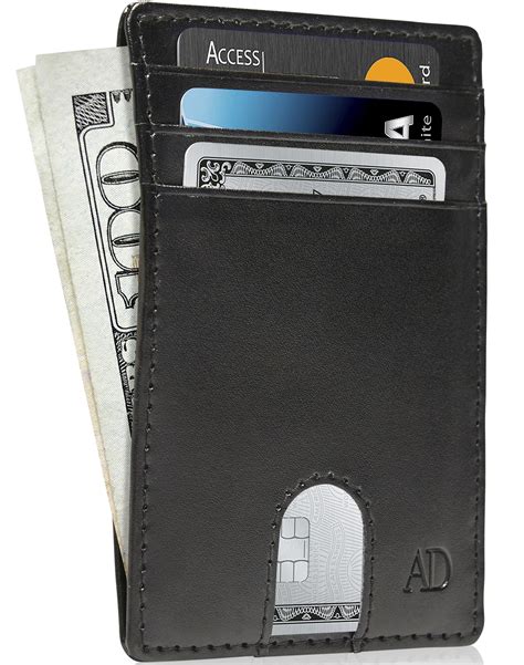 Berves Ultra Slim Front Pocket Wallet For Men Women Credit Cards Holder