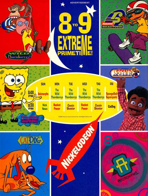 Schedule 1999 Nickelodeon Fandom Powered By Wikia