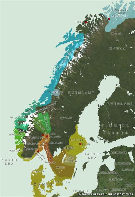 Map Of Scandinavia Around Ad 800 Infographic Map European History
