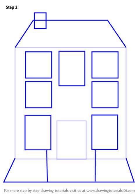 Learn How to Draw Mansion House (Houses) Step by Step ...
