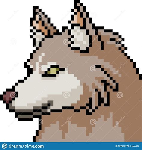 Pixel Art Wolf Shoot Art