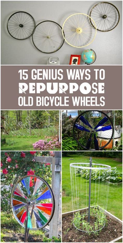15 Genius Ways To Repurpose Old Bicycle Wheels Bicycle
