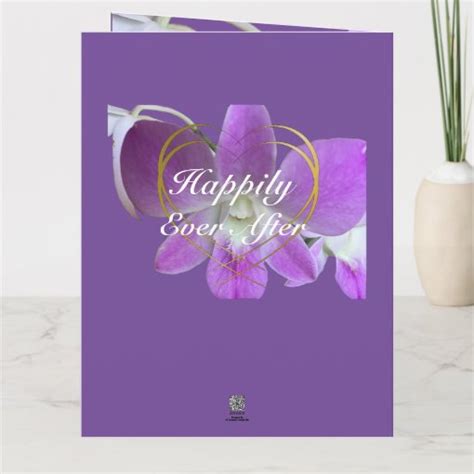 Orchid Flower 49th Wedding Anniversary Card Zazzle