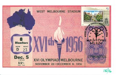 Melbourne 56 Olympics Australian Sports Stamps
