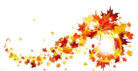 Transparent Fall Leaves Border Clip Art Library