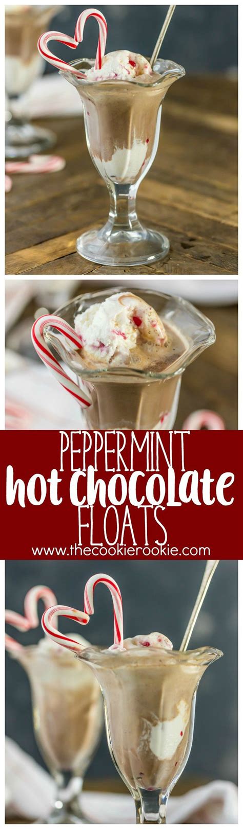 Choose from rich dark chocolate, strawberry or a simple vanilla. Peppermint Hot Chocolate Floats (the "LISSY" :) | Recipe ...