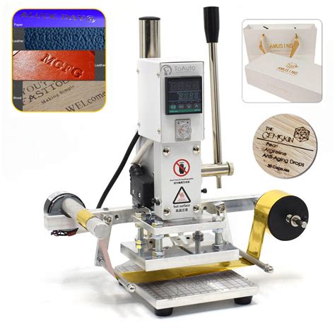 Hot Foil Stamping Machine Automatic Foil Reeling Leather Pu Embossing