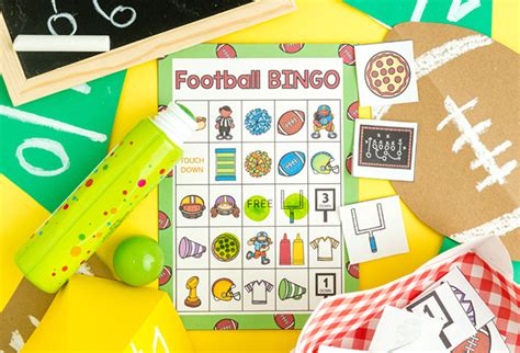 Football Bingo Free Printable The Best Ideas For Kids