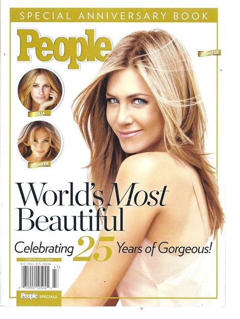 Worlds Most Beautiful People Special Anniversary Book Jennifer Aniston Cover Cutler Durkee