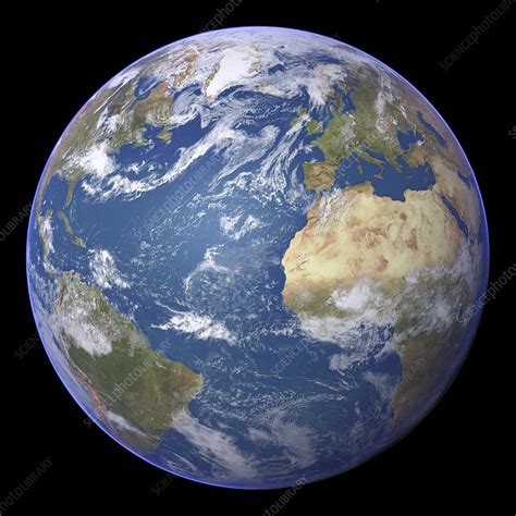 Atlantic Ocean Satellite Image Stock Image C0018998 Science Photo