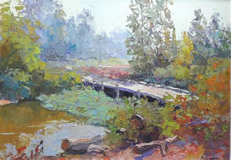 Oil Painting Bridge In The Forest Artfinder