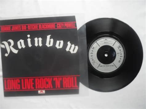 Rainbow Long Live Rock N Roll Polydor Records Uk 7vinyl Single In Picsleeve 655 Picclick