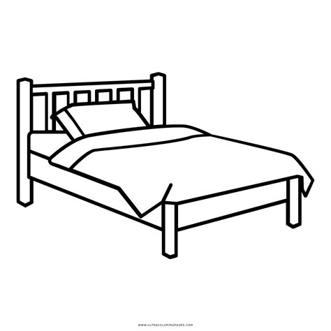 Bed Coloring Page Ultra Coloring Pages