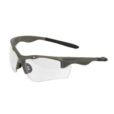allen company clear shooting safety glasses wrap around frame