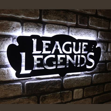 League Of Legends Luminária De Parede Led Rgb Elo7