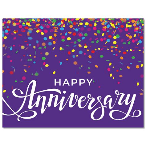 Colorful Sprinkles Anniversary Card Hrdirect