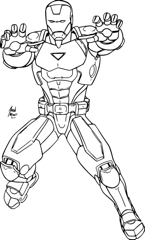 Avengers Iron Man Coloring Page Free Printable Coloring Pages On