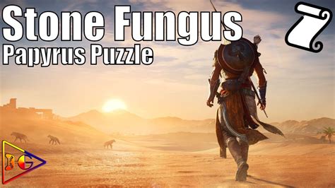 Assassins Creed Origins Papyrus Puzzle Stone Fungus YouTube
