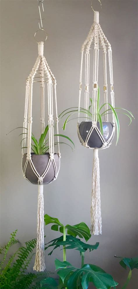 Sabrina Macramé Pattern Beginnerplant Hanger Pdf Diy Tutorial With Or