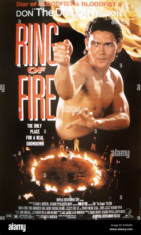 Ring Of Fire Us Poster Don The Dragon Wilson 1991 © Pm Entertainment Groupcourtesy