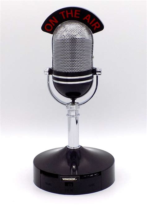 Vintage Windsor On The Air Microphone Novelty Transistor Radio Model
