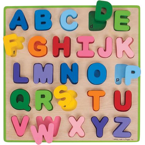 Alphabet Puzzle Mit Den Kunterbunten Buchstaben Werden Das Richtige